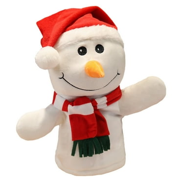 RUIG Santa Plush Hand Puppet, 11.8 inch Santa Plush Hand Puppet Interactive Plush Toy, Birthday Children'S Parent-Child Interactive Early Education Toys, Christmas, Cute Role-Playing