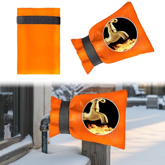 RUIG Thick Outdoor Faucet Cover Winter, Reusable Insulated Garden Hose Bib Socks, Freeze Protection for Outside Spigot and Pipes in Cold Weather