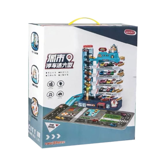 RUIG Toy Car Ramp Track Dinosaur Climbing Hills Railcar Colorful Vehicles Construction Play Set with Mini Racer Cars and Track for Preschool Gifts Kids Ages 3 Years and Older