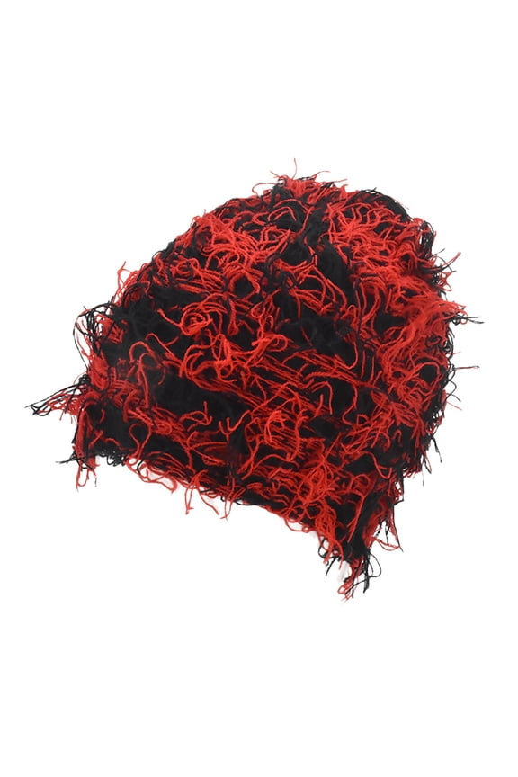 Winery Tote Knitted Fuzzy Winter Hats Thick Warm Snow Hats For Women Men Outdoor Ski Knit Cap