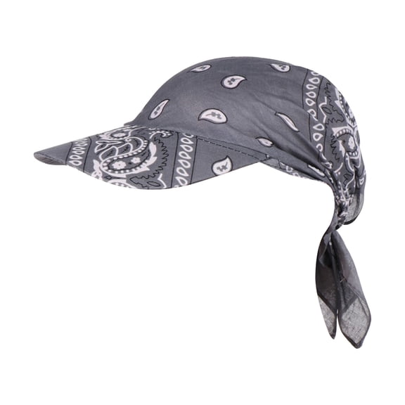 RUIG Womens Assorted Paisley Print Bandana Head Scarf Hat Summer Folding Tennis Sun Visor Cap Women's Summer Sun Hat