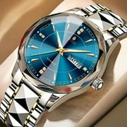 RUIGE Mens Quartz Watch Night Glow Trend Mens Famous Watch Original Stainless Strap Night Glow Waterof Watch
