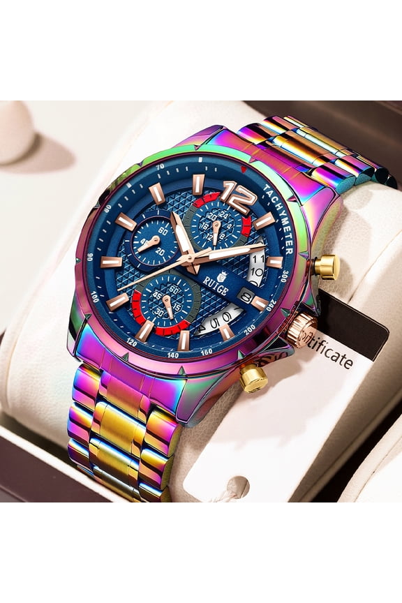 Personalized Men's Watch Waterproof Quartz Case Multi functional Watch Original Stainless Steel Business Watch