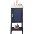 RUIHE 18inch Blue Sink Vanity