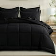 thumbnail image 1 of RUIKASI 7 Pieces Black Queen Bed Comforter Set with Sheets - Bed in a Bag with Comforter and All Season Sheets, Pillowcases, 1 of 4