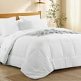 thumbnail image 1 of RUIKASI 7 Pieces White King Size Bed Comforter Set - Down Alternative Comforter, Sheets, Pillowcases For All Seasons, 1 of 8