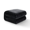thumbnail image 1 of RUIKASI Fleece Black Blanket Queen - Fluffy Queen Size Blanket for Bed, Large Warm Blanket for Couch, Bed,90x90 Inches, 1 of 7