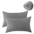 thumbnail image 1 of RUIKASI Soft Grey Microfiber Pillowcases, Standard 20 X 26 inches (2 Count), 1 of 6