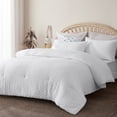 thumbnail image 1 of RUIKASI White Tufted Queen Comforter Set,Boho Shabby Chic Comforter Geometry Embroidery Bedding Set for All Seasons,Textured Duvet insert,Pillowcases & Shams, 1 of 10