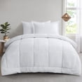 thumbnail image 1 of RUIKASI White Twin Comforter Sets - 2 Piece Plain Comforter Sets Twin Size Bed Fluffy, Lightweight Comforter Sets All Season Use, 68x88 Inch with Shams, 1 of 7