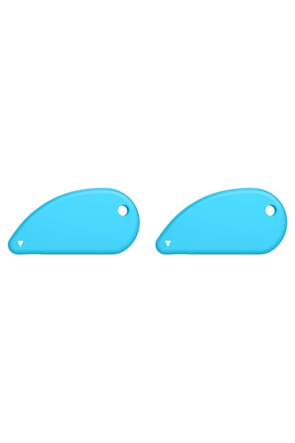 2Pcs Blue Ceramic Cutter, Safety Cutter, Keychain Box Opener, Handy Tiny Cutting Tool, Scrapbooking Fixed Box Opener