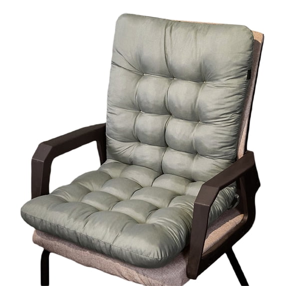 RUINIXCW 13.77×27.55 Inch Small Seat Cushions for Chairs Outdoor Indoor High Back Chair Cushions Chair Pads Rocking Chair Cushion with Ties Soft Non Slip Seat Cushion (NO CHAIRS)