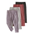 thumbnail image 1 of RUINIXCW 4 Packs Toddler Baby Girl Ribbed Leggings Infant Baby Girls Pants Spring Fall Solid Color Stretch Basic Bottoms, 1 of 8