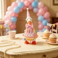 thumbnail image 1 of RUINIXCW 7 Inch Birthday Desk Goose Outfits Desktop Duck Outfit Mini Porch Goose Outfit for Desk Goose Figurine Felt Desk Goose Clothes Hat Bowtie Set (No Goose), 1 of 8