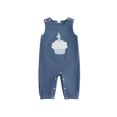 thumbnail image 1 of RUINIXCW Baby Boy Birthday Romper Sleeveless Round Neck Cupcake Embroidery Jumpsuit Newborn Playsuit, 1 of 9