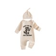 thumbnail image 1 of RUINIXCW Baby Boy Jumpsuit and Hat Set Long Sleeve Racoon Print Romper with Cap, 1 of 6