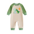 thumbnail image 1 of RUINIXCW Baby Boys First Birthday Romper Adorable Long Sleeve Round Neck Jumpsuit, 1 of 8