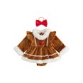 thumbnail image 1 of RUINIXCW Baby Girls Gingerbread Costume Christmas Plush Romper Dress Cute Headband, 1 of 8