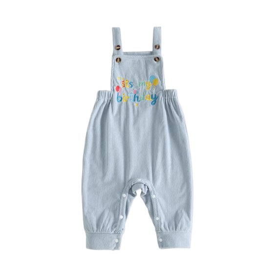 RUINIXCW Baby Half Birthday Jumpsuit Embroidered Square Neck Sleeveless Romper