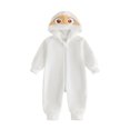 thumbnail image 1 of RUINIXCW Baby Halloween Mummy Costume Newborn Infant Boy Girl Halloween Cosplay Outfit Fall Winter Warm Romper Long Sleeve Zipper Hooded Jumpsuit, 1 of 10
