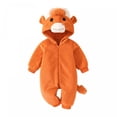 thumbnail image 1 of RUINIXCW Baby Highland Cow Costume Infant Halloween Animal Costume Baby Boy Girl Warm Fall Winter Outfit Fleece Jumpsuit Snowsuit Long Sleeve Zip Up Hooded Romper with Tail, 1 of 9