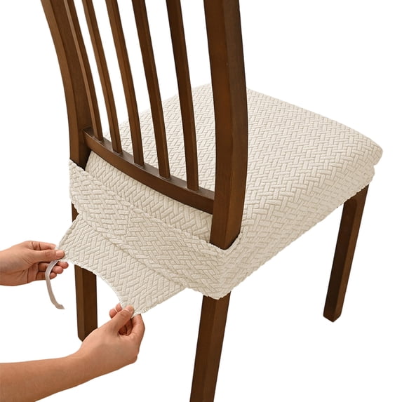 RUINIXCW Chair Seat Covers For Dining Chairs Dining Room Chair Seat Anti-Dust Stretch Fit Removable Washable Slipcovers Kitchen Chair Covers