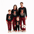 thumbnail image 1 of RUINIXCW Christmas Pajamas Set for Family Matching Pajamas Xmas PJS Jammies Family Holiday Outfit Sleepwear for Women Men Pet Long Sleeve Elk Printed Tops and Plaid Pants, 1 of 9