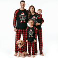 thumbnail image 1 of RUINIXCW Family Christmas Pajamas Matching Set Xmas Outfit Holiday Jammies Letters Long Sleeve Tops Plaid Pants Sleepwear for Adult Kids Toddler Baby, 1 of 10