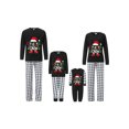 thumbnail image 1 of Svuitmsl Family Matching Christmas Pajamas Set Letter Print Tops Plaid Pants Holiday Sleepwear, 1 of 7