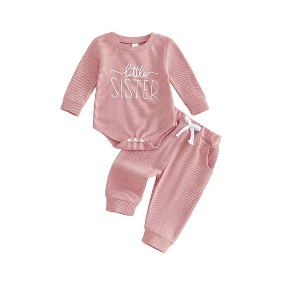 Svuitmsl Infant Baby Fall Outfits Long Sleeve Romper with Pants