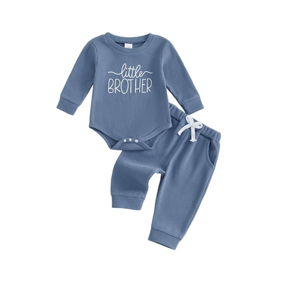 RUINIXCW Infant Baby Fall Outfits Long Sleeve Letters Embroidery Romper with Pants