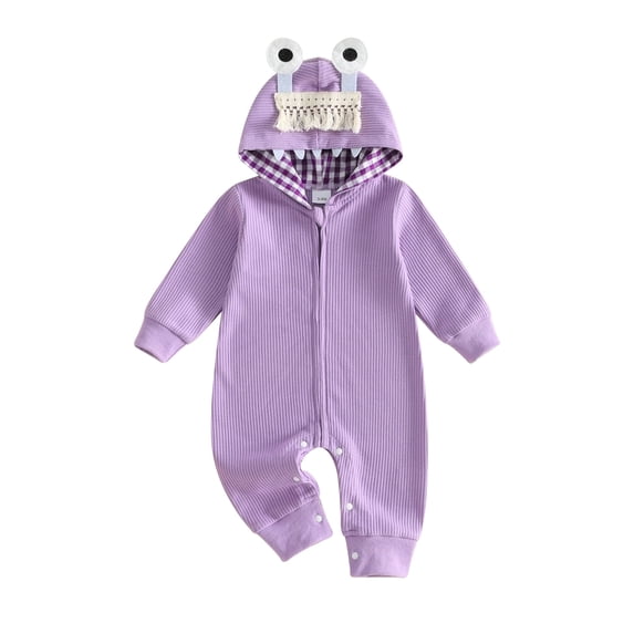 RUINIXCW Infant Baby Halloween Cosplsy Adorable Long Sleeve Hooded Zipper Jumpsuit