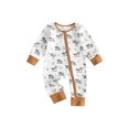 thumbnail image 1 of RUINIXCW Infant Boy Romper Long Sleeve Crew Neck Mallard Duck Print Fall Jumpsuit, 1 of 8