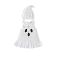 thumbnail image 1 of Svuitmsl Kid Girls Halloween Costume Sleeveless Cosplay Dress with Hat, 1 of 6