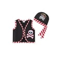 thumbnail image 1 of RUINIXCW Toddler Baby Boy Girl Halloween Pirate Costume Kids Pirate Captain Costume Infant Halloween Cosplay Outfit Vest Hat Set Role Play Clothes, 1 of 7