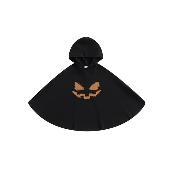 RUINIXCW Kids Toddler Baby Boy Girl Halloween Ghost Costume Kids Ghostface Print Cloak Hooded Cape Poncho Halloween Cosplay Party Outfit