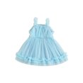 thumbnail image 1 of RUINIXCW Kids Toddler Baby Girl Summer Tulle Dress Birthday Cake Smash Outfit Baby Girls Photoshoot Outfits Sleeveless Mesh Ruffled Princess Birthday Baptism Wedding Party Dress, 1 of 9