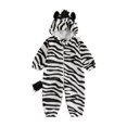 thumbnail image 1 of RUINIXCW Kids Toddler Baby Halloween Animal Costume Infant Cute Monkey Zebra Costume Baby Boy Girl Fall Winter Clothes Warm Flannel Romper Casual Zipper Hooded Jumpsuit with Tail, 1 of 10