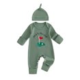 thumbnail image 1 of RUINIXCW Mama's Boy Outfit Newborn Baby Boy Hospital Coming Home Outfit Waffled Romper Infant Baby Girls Fall Winter Clothes Long Sleeve Jumpsuit Hat Set, 1 of 9