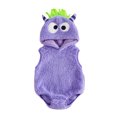 thumbnail image 1 of RUINIXCW Nebworn Baby Halloween Monster Costume Infant Baby Girl Boy Halloween Outfit Fall Winter Clothes Warm Plush Sleeveless Hood Romper Playsuit, 1 of 10