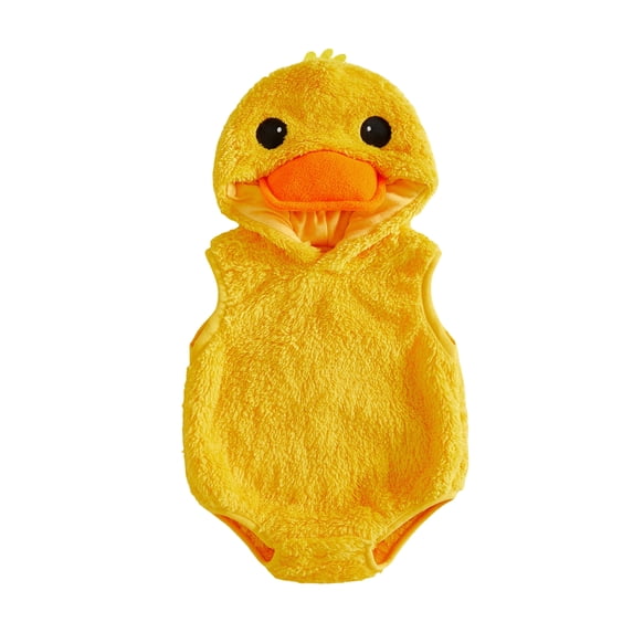 RUINIXCW Nebworn Baby Halloween Duck Costume Infant Baby Girl Boy Halloween Outfit Fall Winter Clothes Warm Plush Sleeveless Hood Romper Playsuit