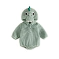 thumbnail image 1 of RUINIXCW Nebworn Baby Halloween Dinosaur Costume Infant Baby Girl Boy Halloween Outfit Fall Winter Warm Plush Long Sleeve Hood Romper Playsuit with Tail, 1 of 10
