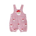 thumbnail image 1 of RUINIXCW Newborn Baby Boy Christmas Outfit Infant Boys Romper Overalls Xmas Clothes Striped Cute Embroidery Sleeveless Jumpsuit Shorts, 1 of 10