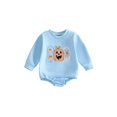thumbnail image 1 of RUINIXCW Newborn Baby Girl Boy Outfit Bubble Romper Sweatshirt Infant Baby Boy Girl Fall Winter Clothes Spider Web Pumpkin Embroidery Long Sleeve Bodysuits Jumpsuits, 1 of 8