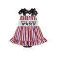 thumbnail image 1 of RUINIXCW Newborn Baby Girl Halloween Outfit Smocked Romper Dress Infant Baby Girls Summer Fall Clothes Pumpkin Spider Embroidery Sleeveless Dress Playsuit, 1 of 8