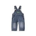 thumbnail image 1 of RUINIXCW Toddler Baby Boy Denim Overalls Tractor Embroidery Sleeveless Jumpsuit, 1 of 7