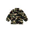 thumbnail image 1 of RUINIXCW Toddler Baby Boy Fleece Sweatshirt Camouflage Print Quarter Zipper Lapel Neck Long Sleeve Pullover Warm Tops, 1 of 8