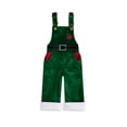 thumbnail image 1 of RUINIXCW Toddler Baby Boy Girl Christmas Overalls Love Heart Embroidered Plush Sleeveless Jumpsuit, 1 of 9