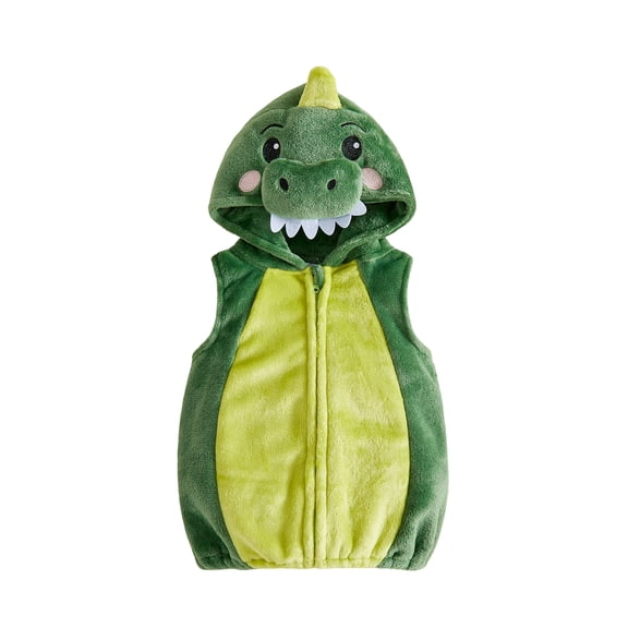 RUINIXCW Toddler Baby Boy Girl Dinosaur Costume Kids Infant Halloween Animal Costume Cosplay Outfit Newborn Fall Winter Clothes Sleeveless Hooded Tops
