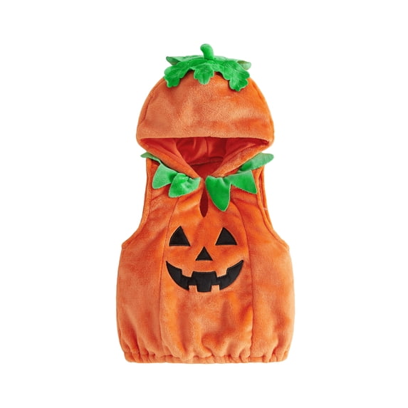 RUINIXCW Toddler Baby Boy Girl Halloween Halloween Costume Kids Cosplay Outfit Newborn Fall Winter Warm Clothes Fleece Sleeveless Hooded Tops